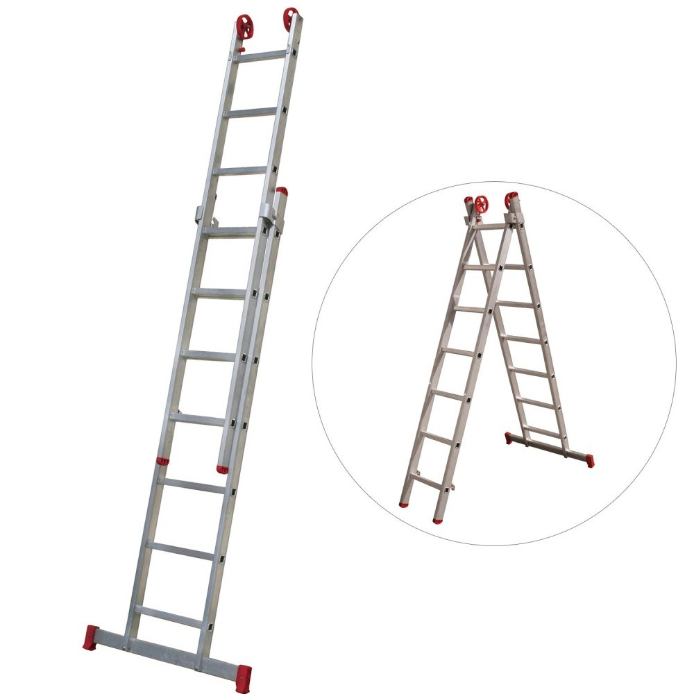 Escada de alumínio extensível 2,12 x 3,18 m - Botafogo em Oferta na Shopee