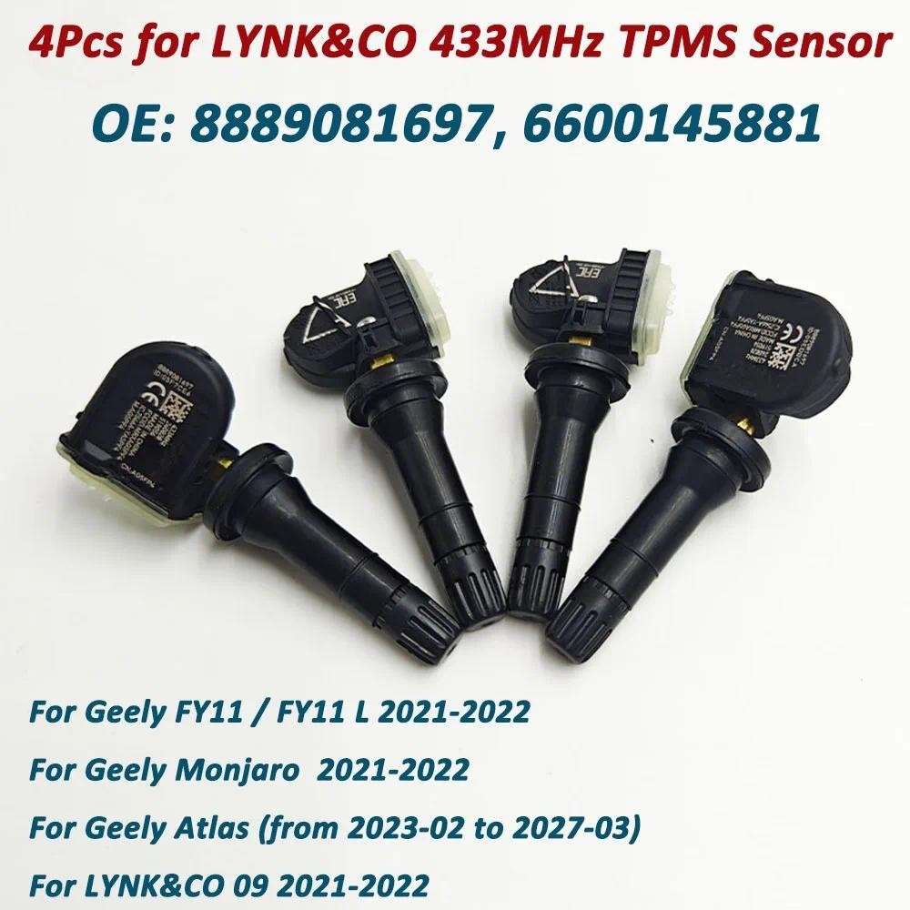 4Pcs 8889081697 Sensor De Pressão Dos Pneus TPMS De Alta Qualidade Para Geextremamente FY11 Monsonro Atlas Emgrand Manja