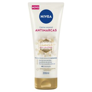 Creme Corporal Nivea Luminous 630 Antimarcas 200ml em Oferta na Shopee