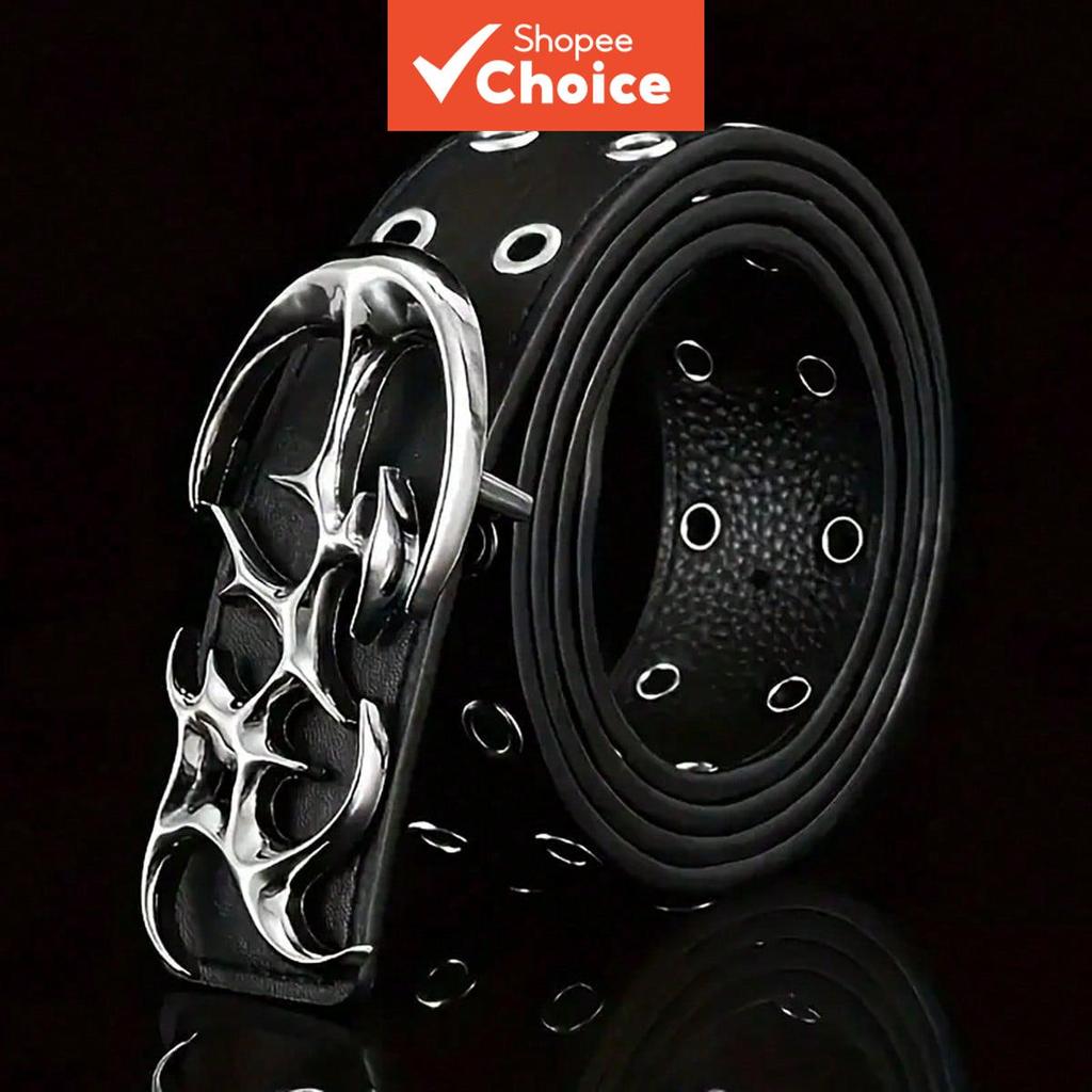 Novo Cinto de Moda Punk de Couro PU Vazado Y2K Estiloso Tamanho Plus para Homens e Mulheres - Acessório Tendência para em Oferta na Shopee