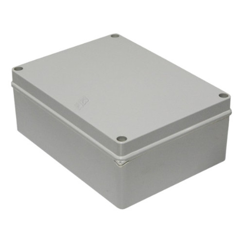 Caixa De Passagem 234x174x90 Organizadora Multiuso Cftv Ip65 Cinza, prórpia para comandos elétricos.