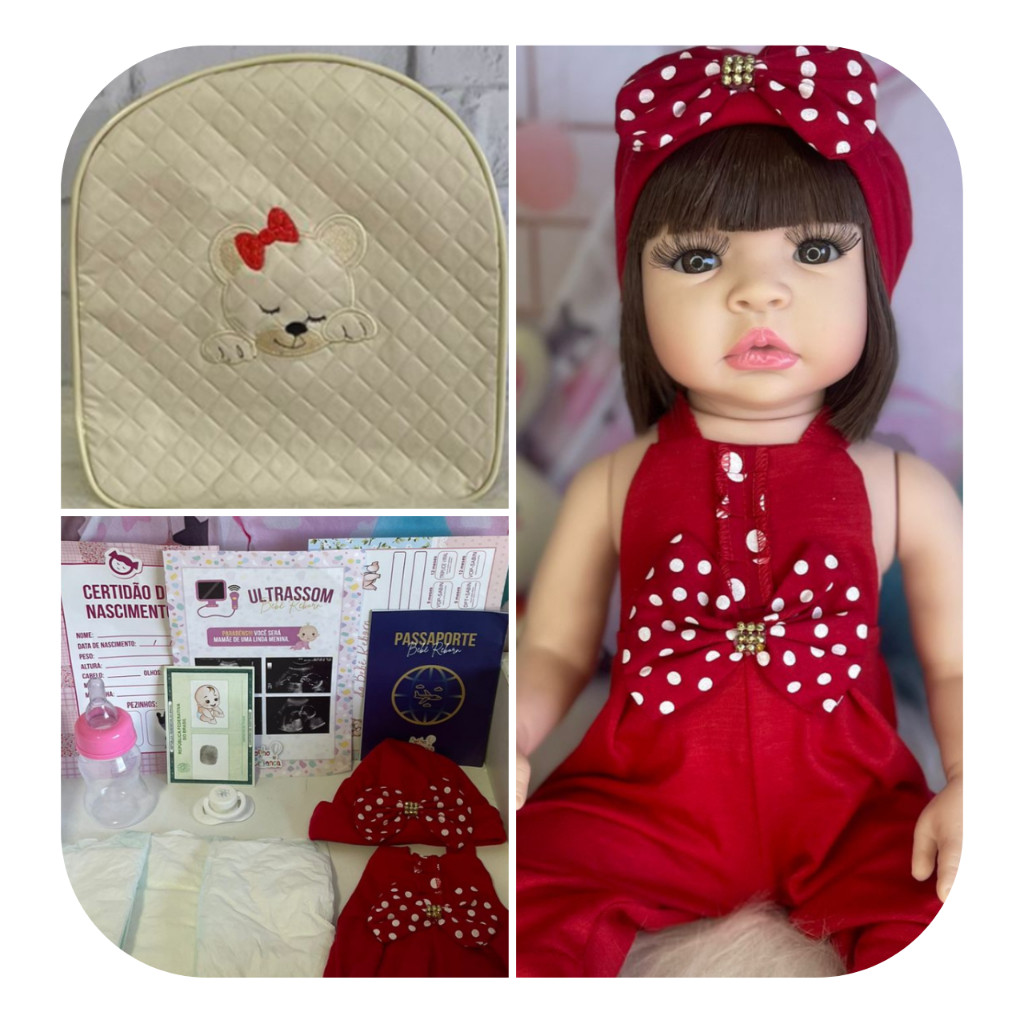 Bebê Reborn Boneca Corpo Siliconado Pode Tomar Banho Barata Presente