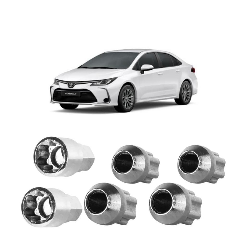 Trava Roda Porca Anti Furto Roubo P/ Toyota Corolla + Brinde
