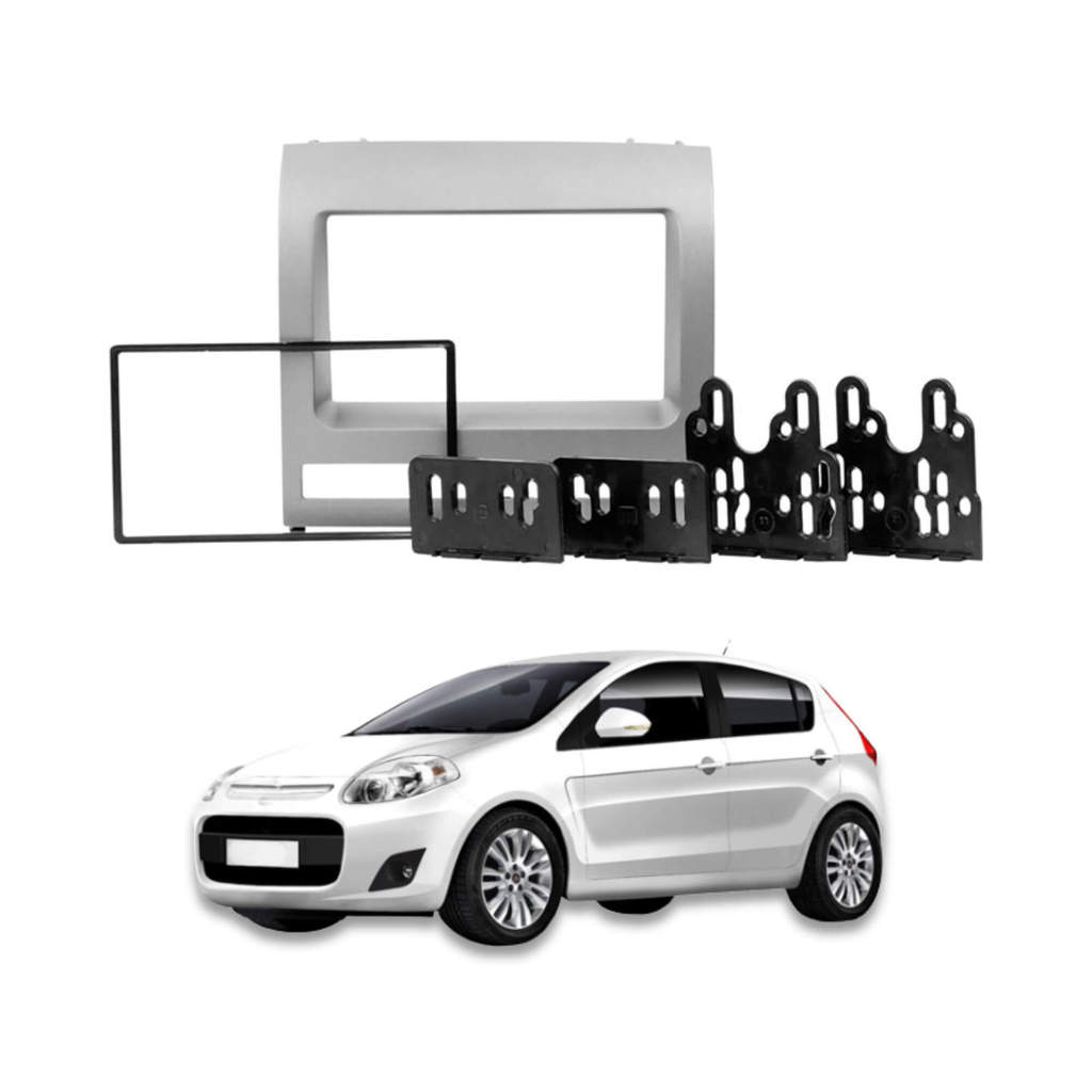 Moldura 2Din cinza kiron Palio 03/12 Weekend/Siena/Strada 05/12 Idea 05/12 JP/CH Expex - EPX 087