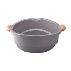 Bacia de Plástico Redonda 15,5 L com Pegador Fluir Plasutil