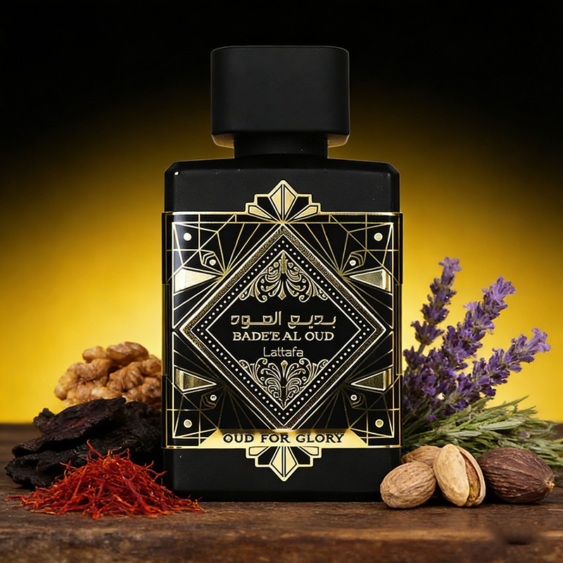 Perfume Masculino Lattafa Badee Al Oud For Glory 100ml EDP – Original Árabe Intenso