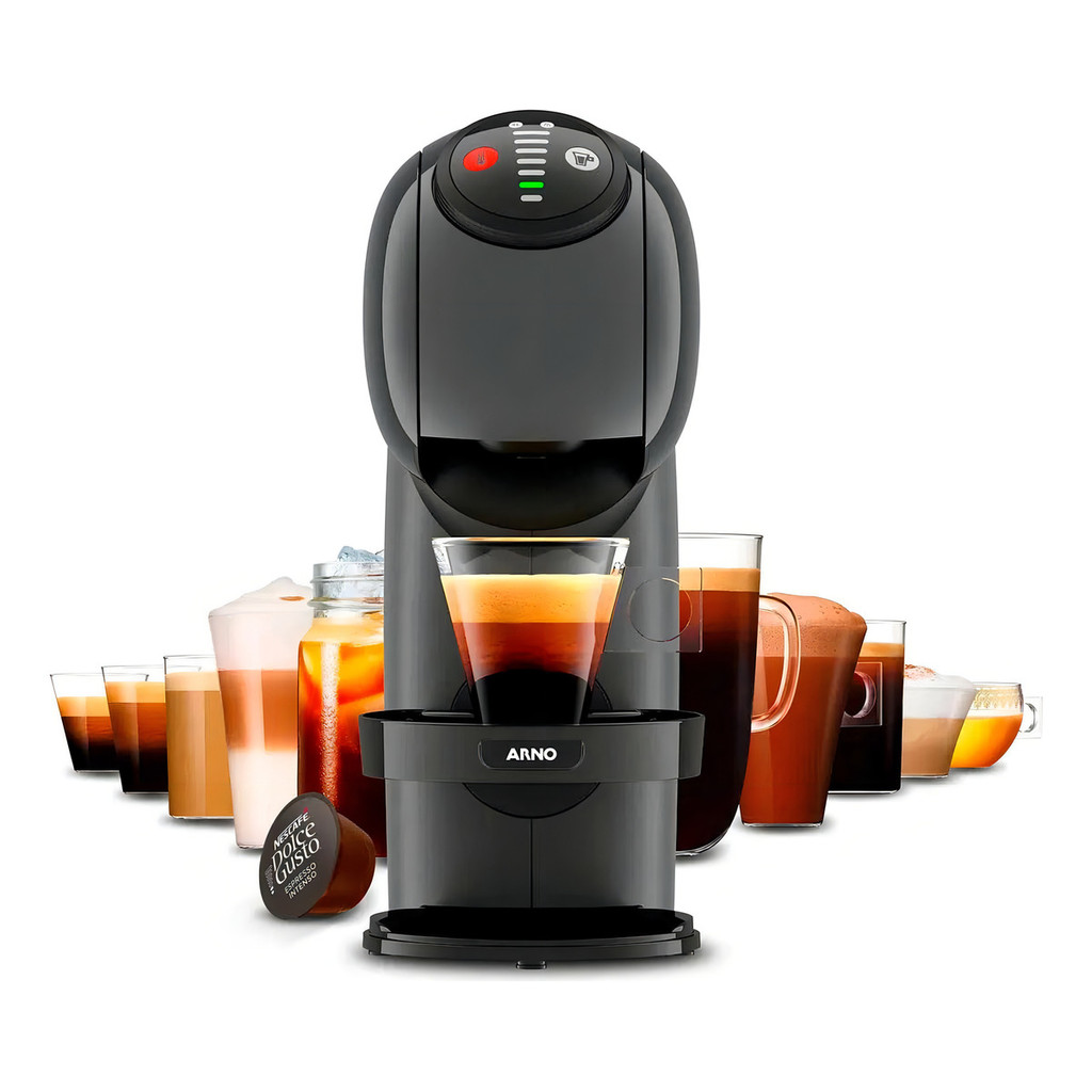 Cafeteira Expresso Nescafé Dolce Gusto Arno Genio S Basic Cor Grafite