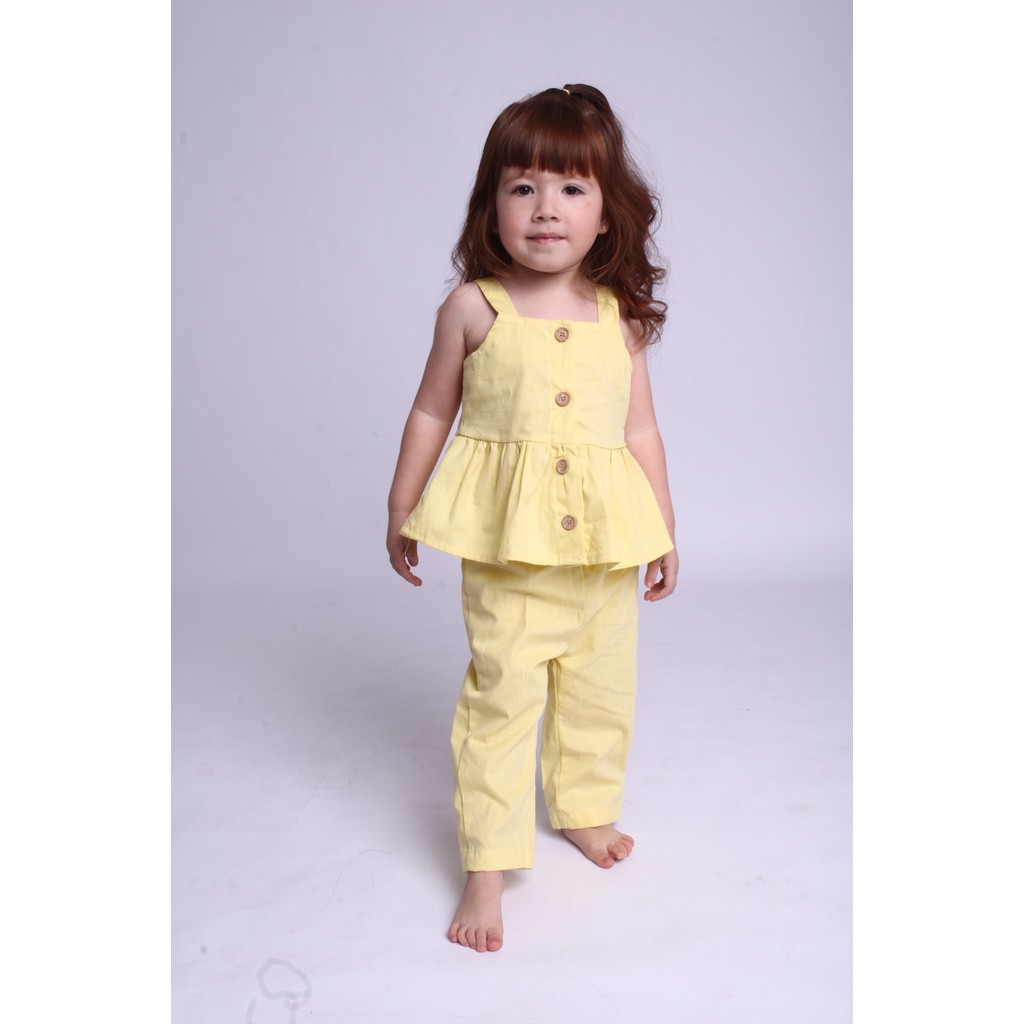 Conjunto Infantil Feminino Ana 100% Algodão Blusa e Calça Confortável Para Passeio em Oferta na Shopee