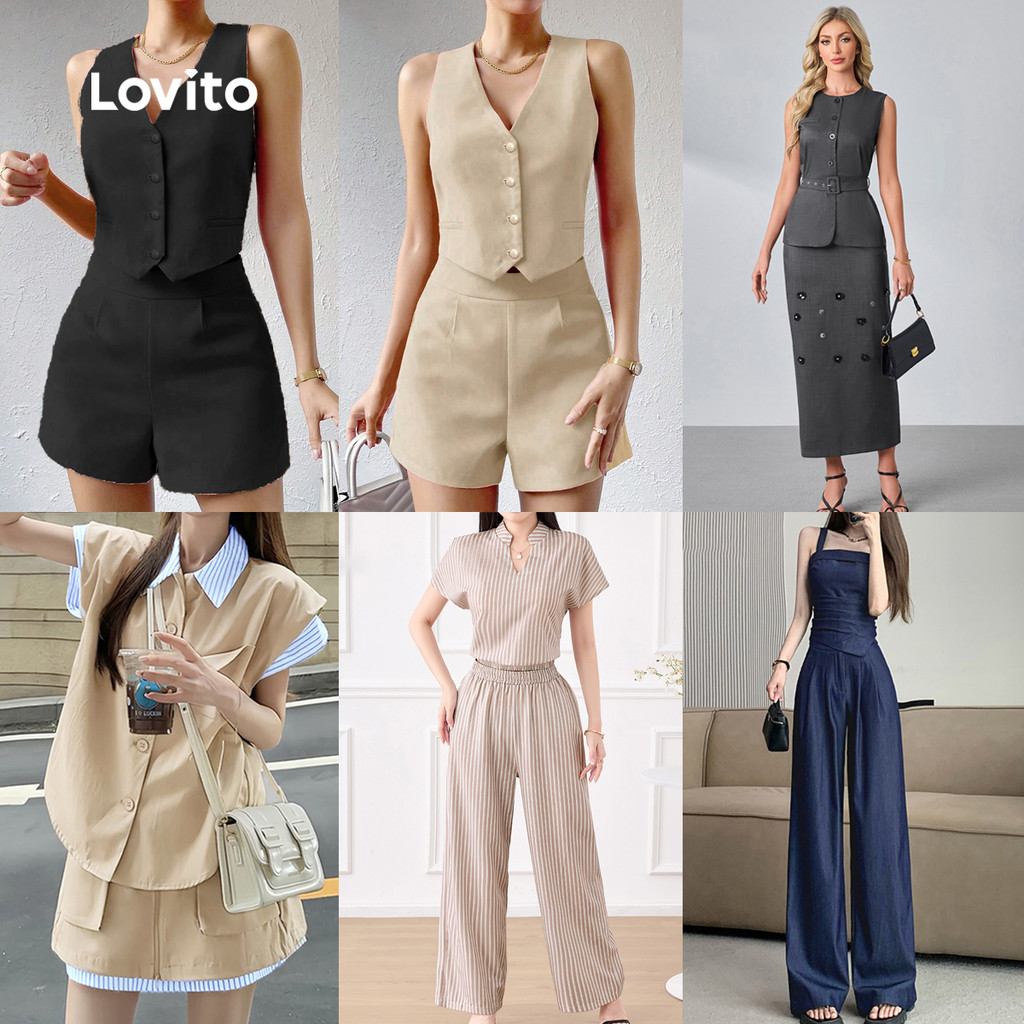Lovito Special Casual Sets / Two piece for Women (Size L&XL) em Oferta na Shopee