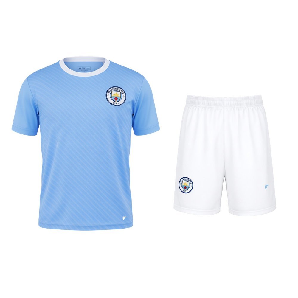 Kit Camisa e Calção Braziline Mini Craque Manchester City Juvenil em Oferta na Shopee