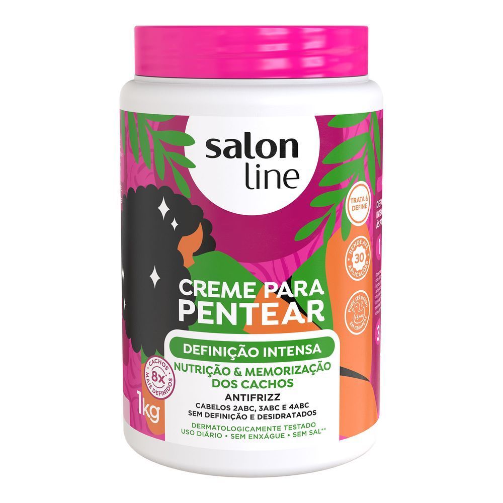 Creme Para Pentear Salon Line Definição Intensa 1Kg em Oferta na Shopee