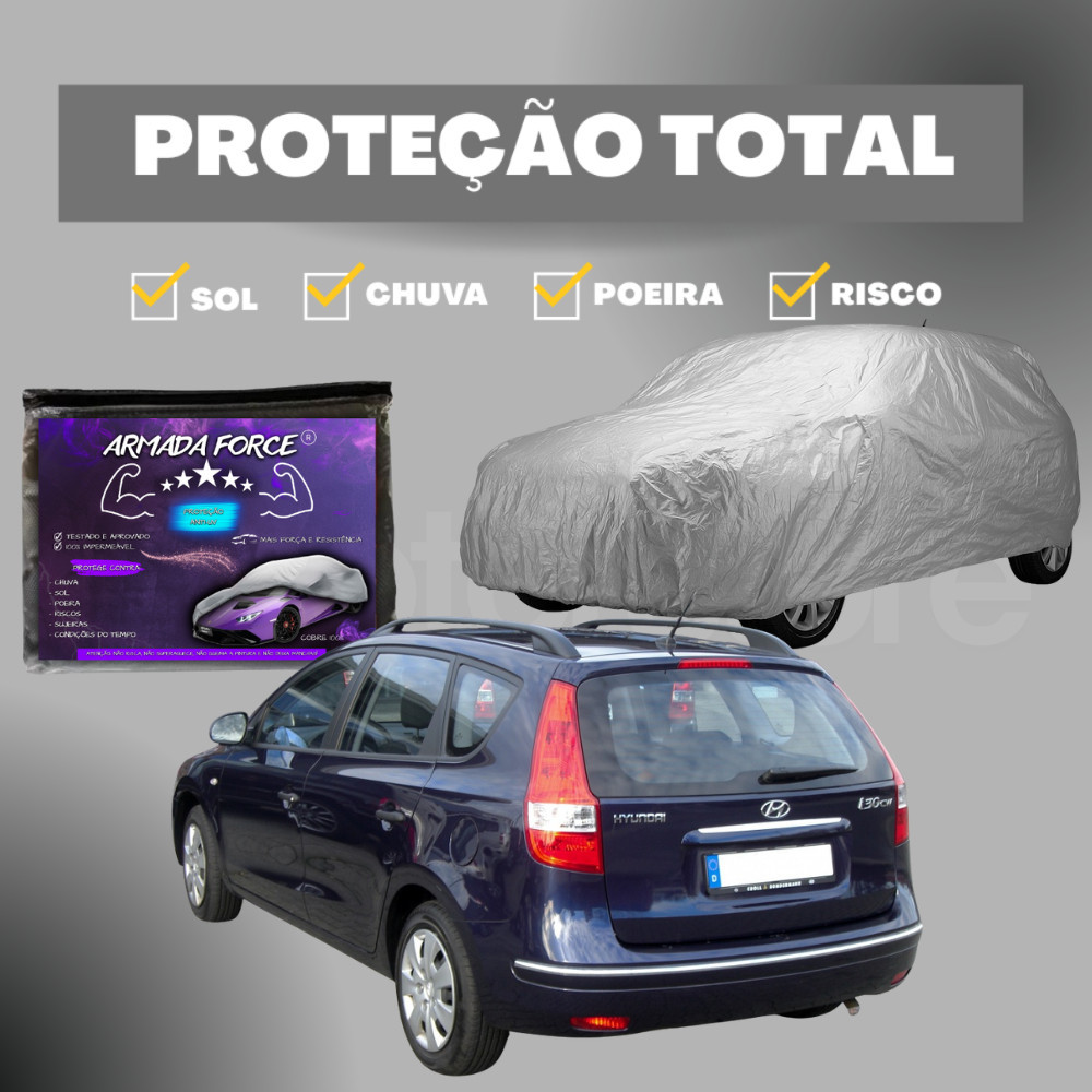 Capa Proteção De Carro - HYUNDAI i30 CW - 100% Impermeável Sem Forro Forro Parcial e Forro Total