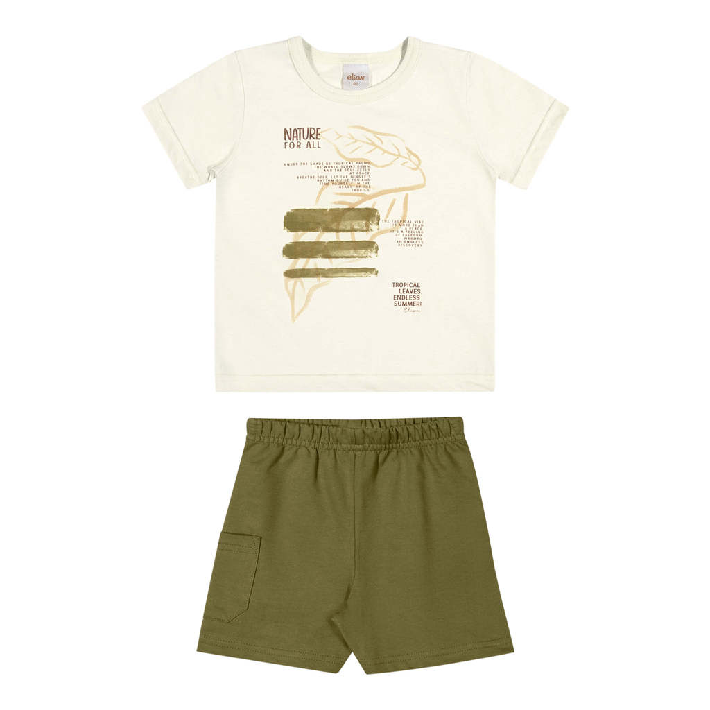 Conjunto Infantil Menino Nature Elian Branco