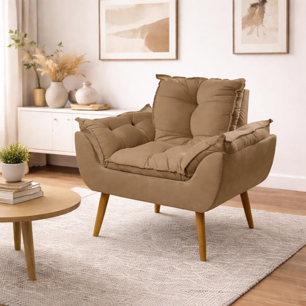 Poltronas Decorativas Pés Palito - Sala - Recepção Balaqui