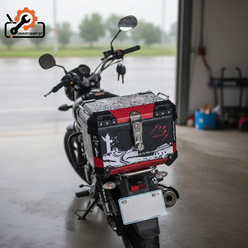 [LOV] 1 Conjunto De Plugue E Chaves Do Núcleo Cilindro , Caixa Superior Da Motocicleta Lo Para 25L 32L 36L 40L 45L 50L 5