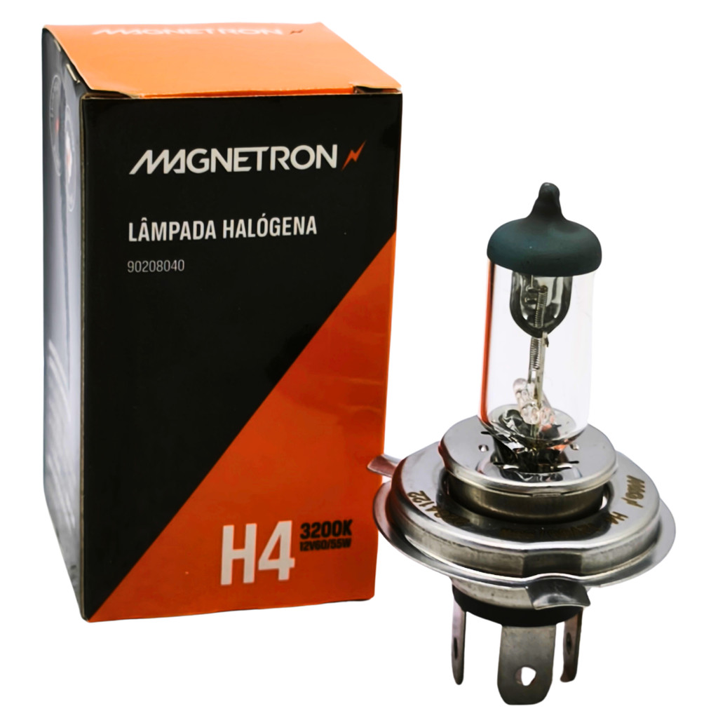 Imagem Lâmpada farol moto H4 60/55W  12v Yamaha YBR Factor 125/150 ,  Fazer 150/250, Lander 250, Ténéré 250