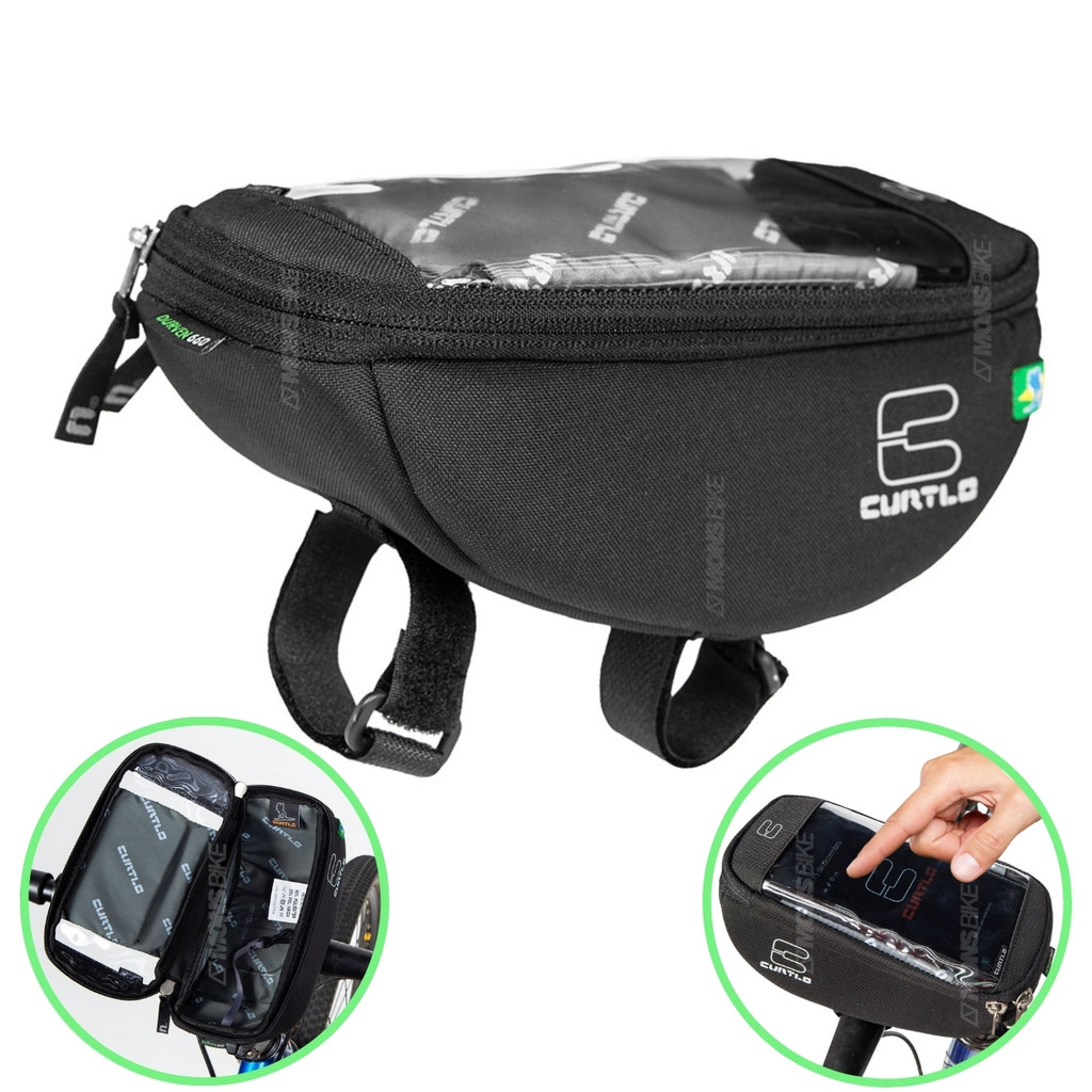 Bolsa Celular Mesa Bike Objeto Smartphone Curtlo Touch Phone Preto