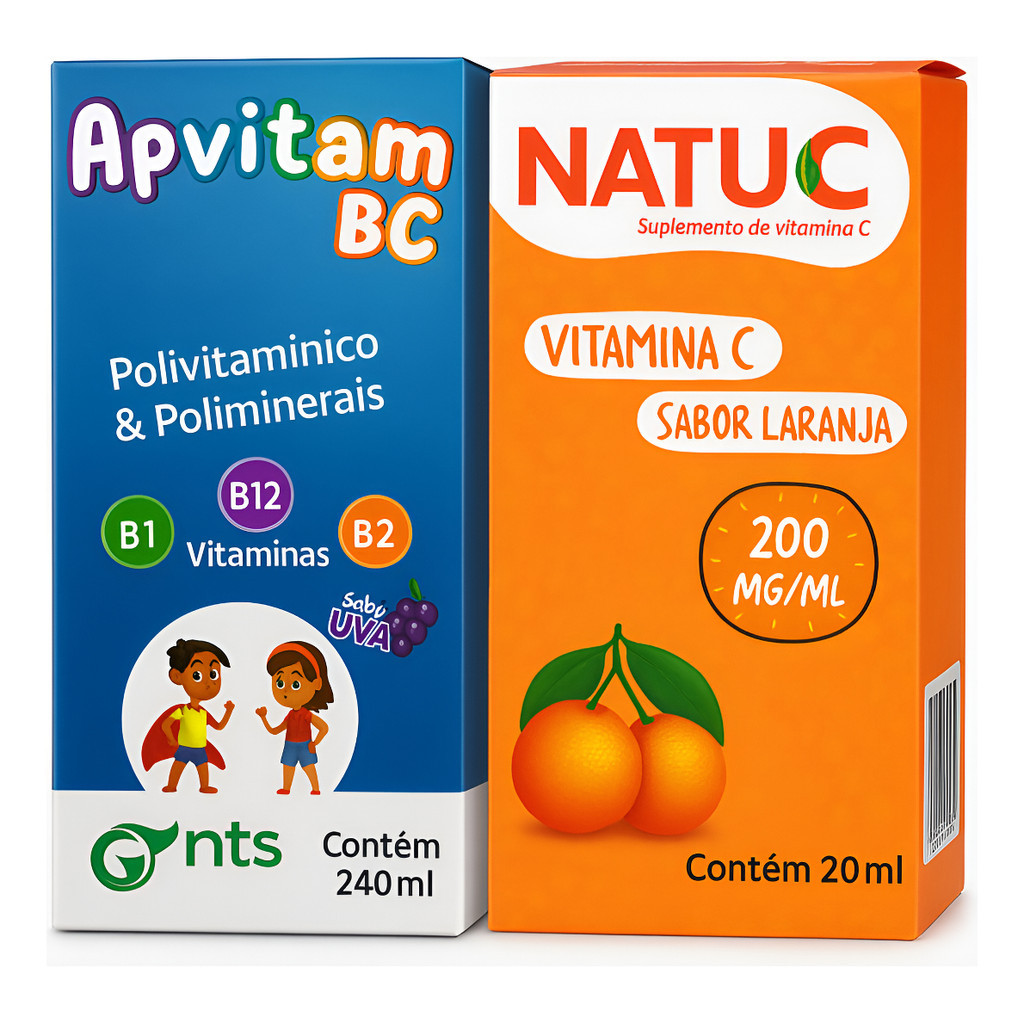 Combo Kit Completo Multivitaminico Infantil