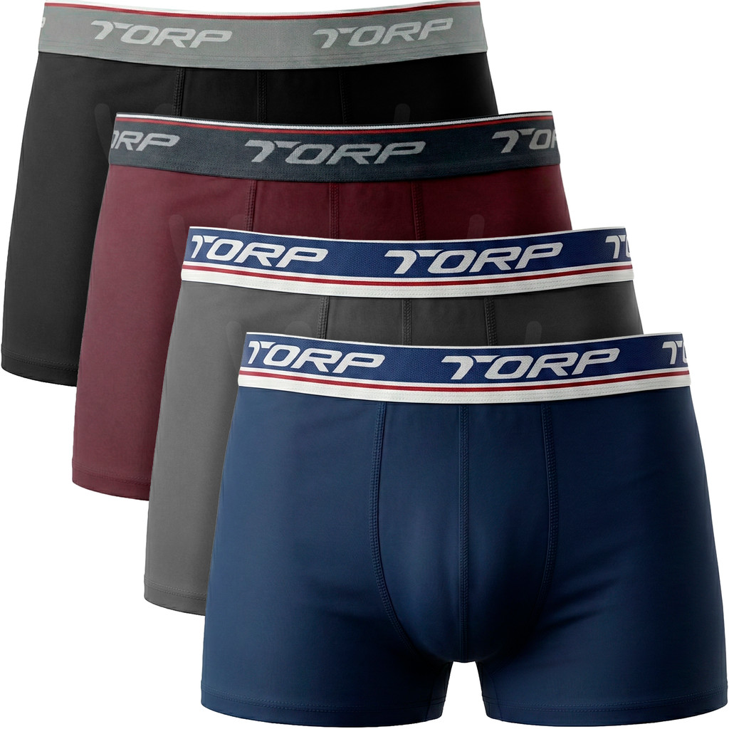 Kit 4 Cuecas Boxer Microfibra Masculina Torp Original