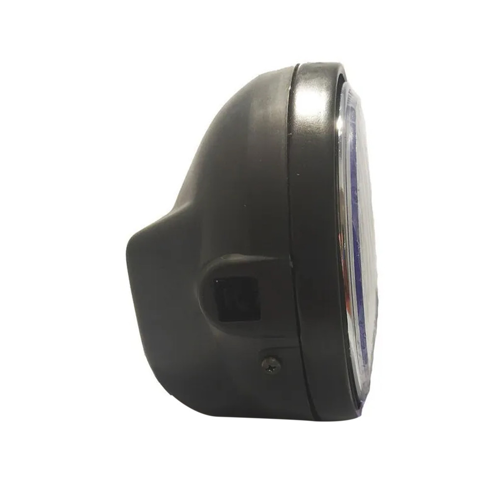 Farol Completo Yamaha Fazer 250 2005 2006 2007 2008 2009 2010 Aro Preto — imagem 2 de 2