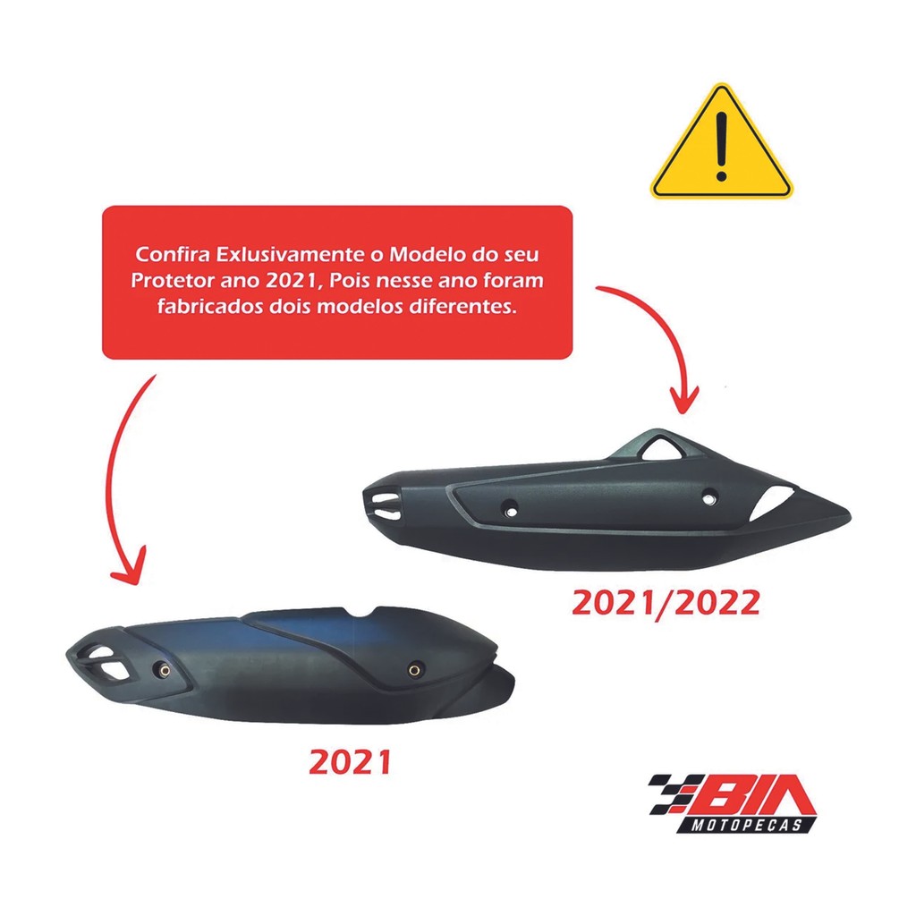 Protetor De Escapamento Acabamento Nmax 160 2016 2017 2018 2020 — imagem 2 de 2
