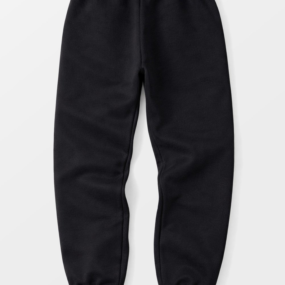 Calça Moletom Peluciada Básica  - Preto
