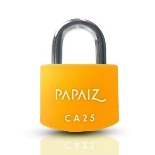 Cadeado em Alumínio de 25mm CA25 Laranja - Papaiz em Oferta na Shopee