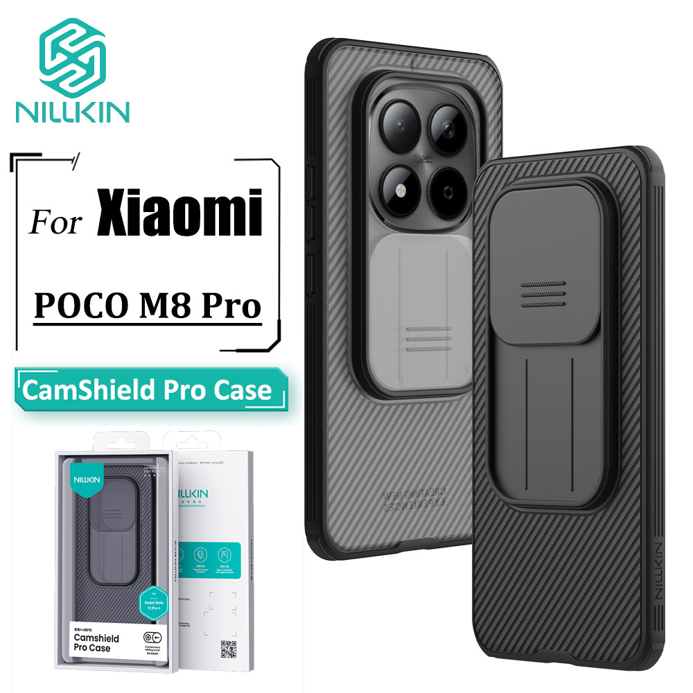 Nillkin CamShield Pro Capa De Telefone Para POCO M8 5G Caso Câmera Slide Traseira TPU + PC Protetora em Oferta na Shopee
