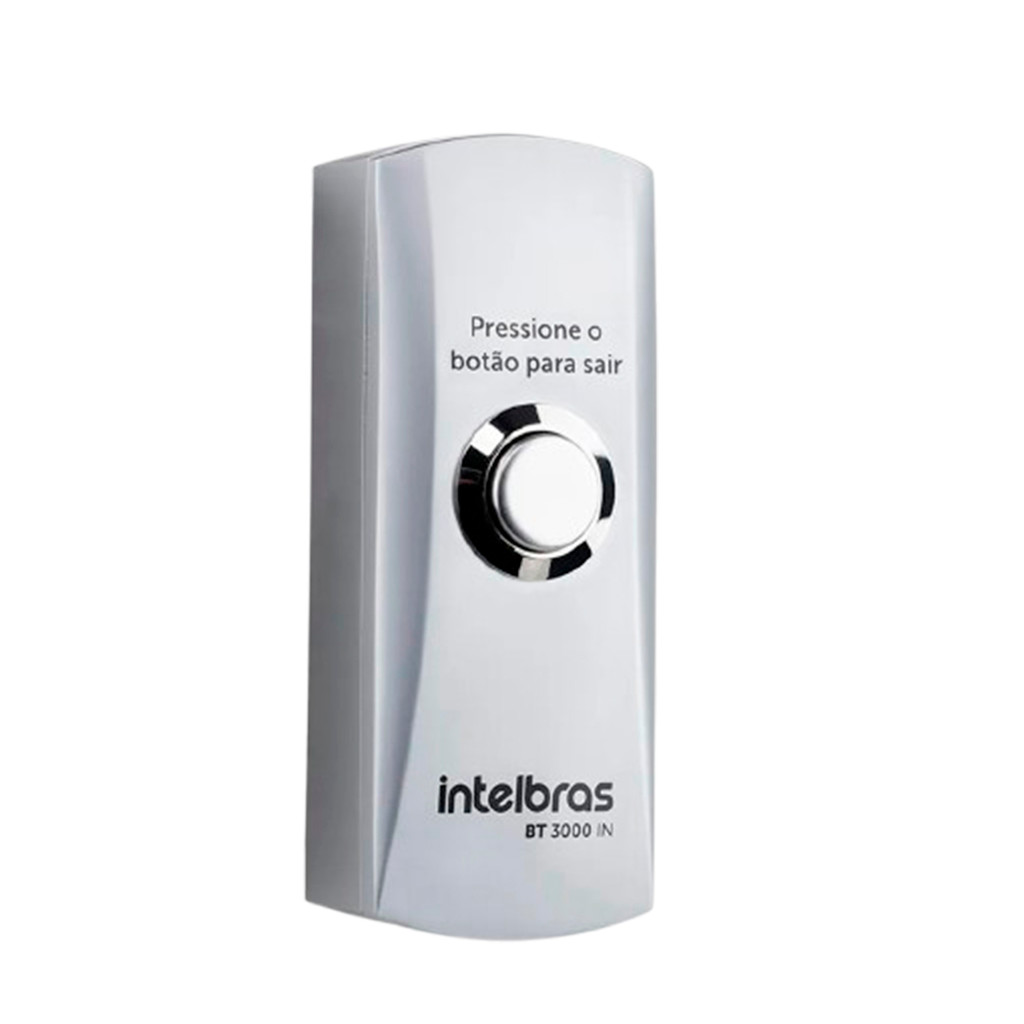 BOTOEIRA ACIONADOR ABERT INOX SOBREP CAIXA BT 3000 INTELBRAS