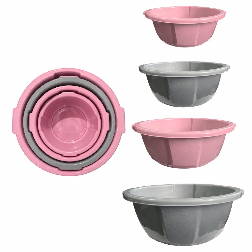 Conjunto de Bacia Plástico Reforçado 4 Peças Classic Prime Alta Resistência em Oferta na Shopee