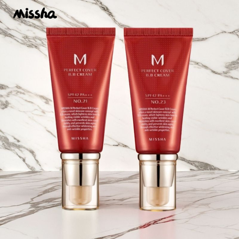 Missha Big Red BB Cream Flawless Base Líquida De Longa Duração Hidratante Iluminador Isolamento Fundação Creme Maquiagem