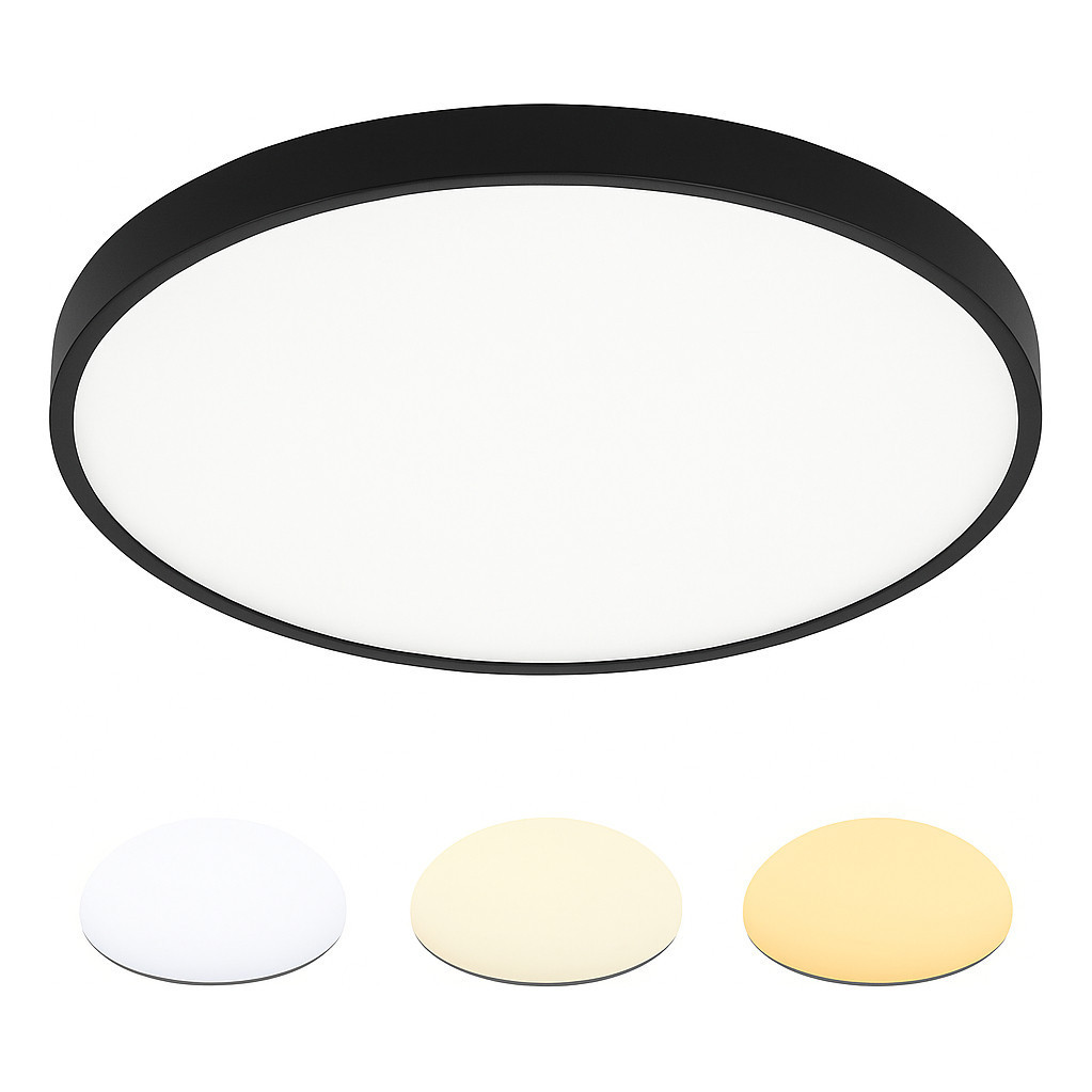 Luminaria Led Plafon 3 Cores 20w Sobrepor Teto 28cm Bivolt