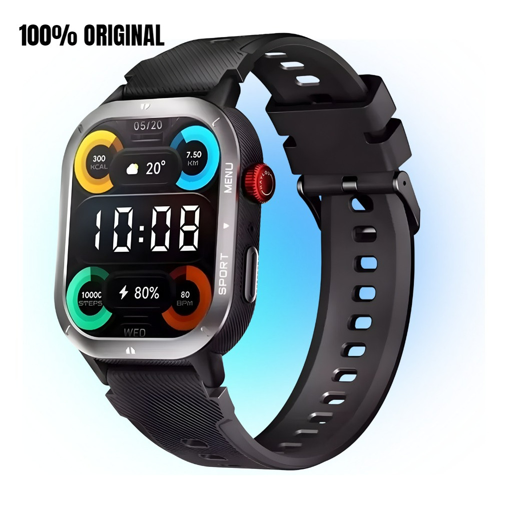 Relógio Smartwatch Haylou Iron Neo A Prova D'água Ip68 Preto