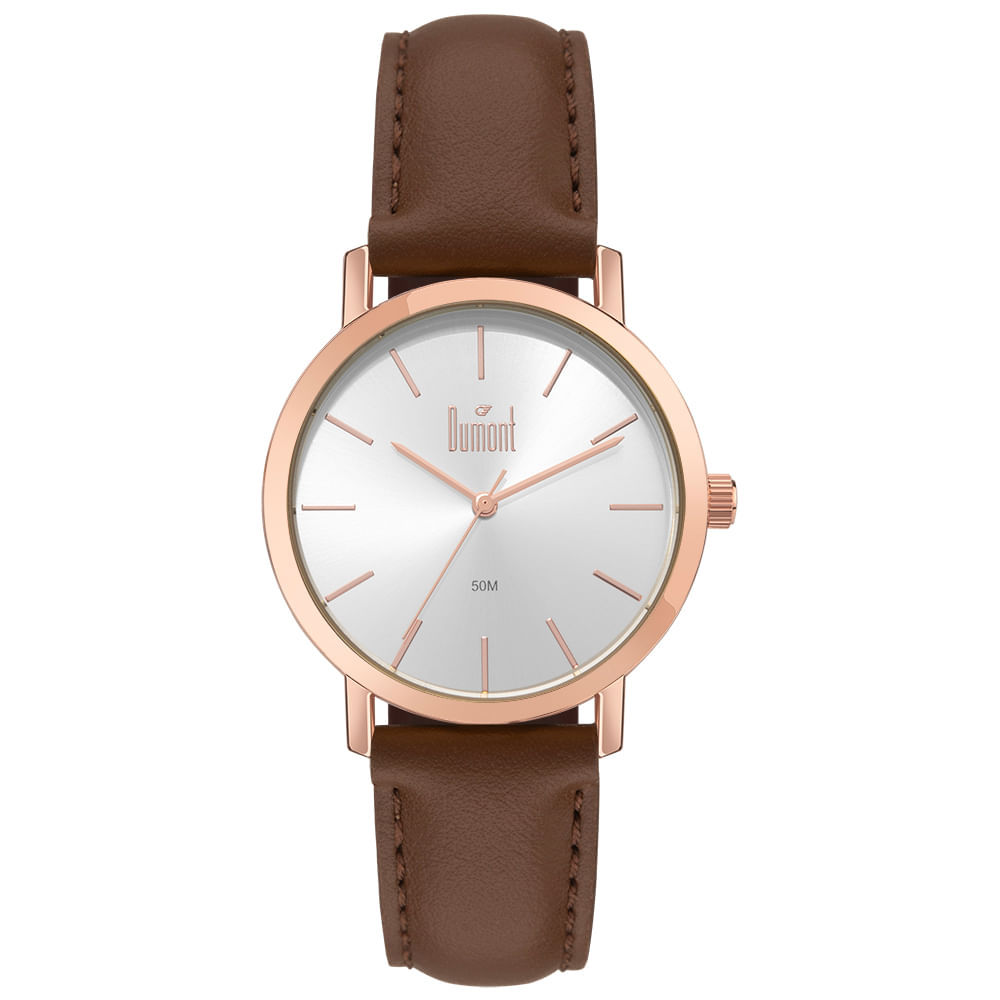 Relógio Dumont Masculino Traveller Rosé - DU2035MOU/5K