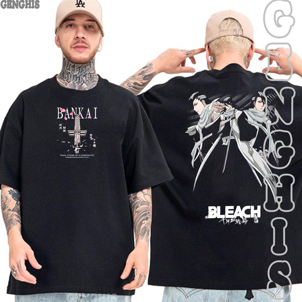 Camisa Capitão Byakuya Kuchiki  Anime Bleach Manga Camiseta Basica e Oversized Unissex