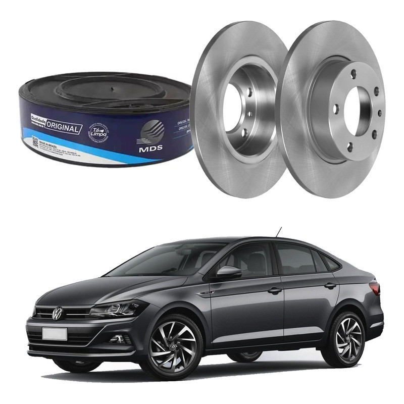 Disco Freio Traseiro Volkswagen Virtus 1.0 Tsi 2017 A 2023