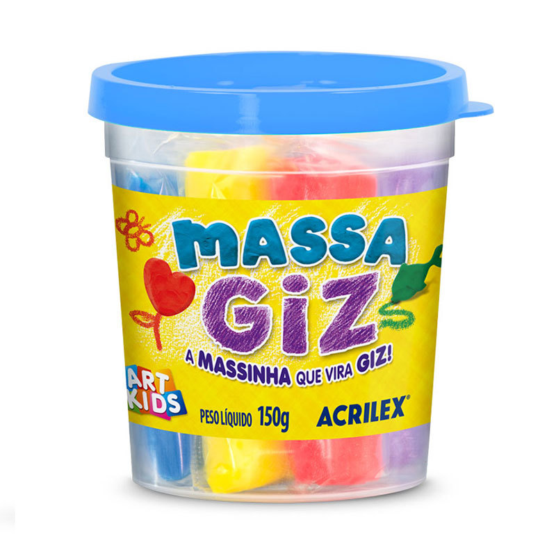 Massa de modelar Giz 100g Sortidas 07710 Acrilex em Oferta na Shopee
