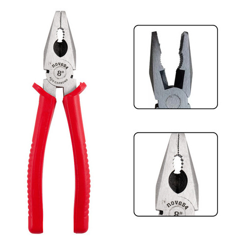 Alicate Universal 8" em Aço Carbono para Corte e Desencape Nove54