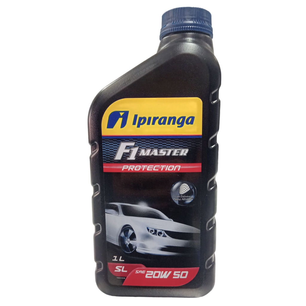 Óleo Lubrificante do Motor Ipiranga F1 Master Protection SL SAE 20W50 Mineral 1L em Oferta na Shopee