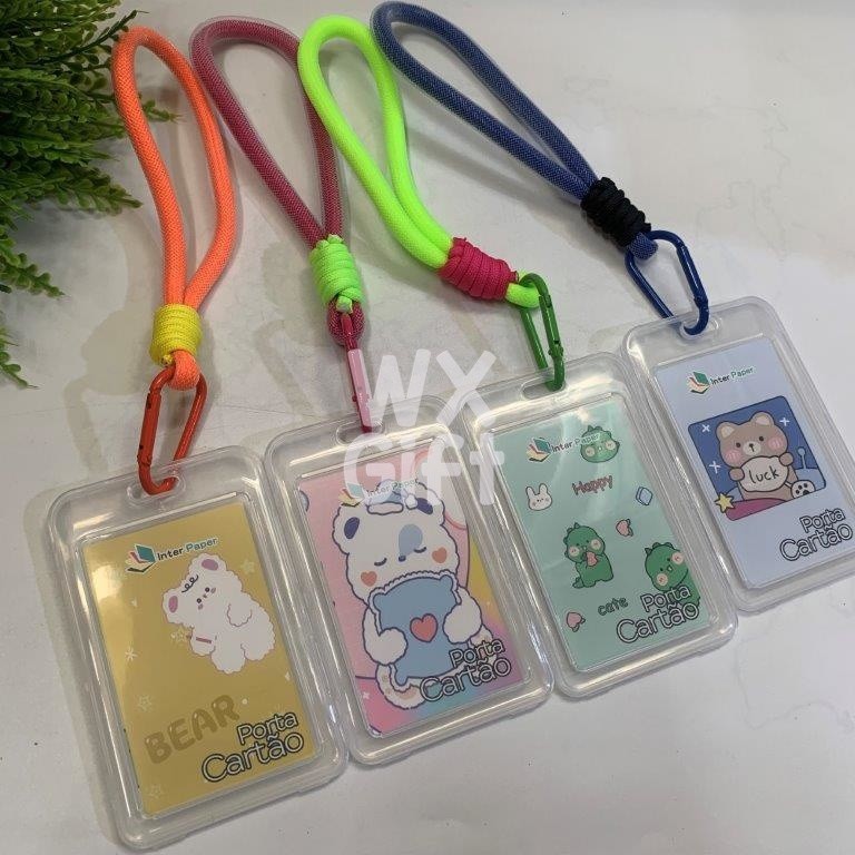 Porta Cartão Crachá com Corda Suporte de Plástico - Interponte / WX Gift em Oferta na Shopee