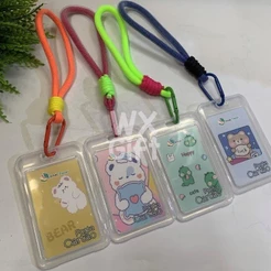 Porta Cartão Crachá com Corda Suporte de Plástico - Interponte / WX Gift