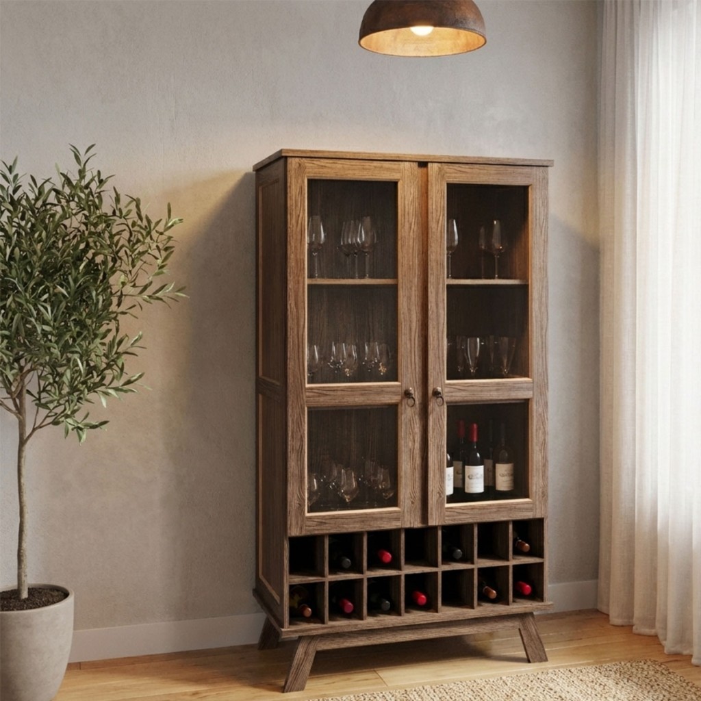 Cristaleira Paris 2 Portas 2 Prateleiras com Vidro - Rodmoveis em Oferta na Shopee