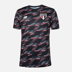 Camisa São Paulo Pré Jogo New Balance 24/25 Preta