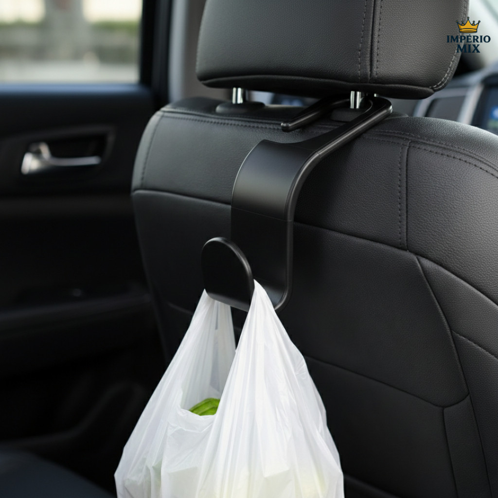 Gancho Encosto Banco Carro Suporte Sacolas Bolsas Organizador Automotivo