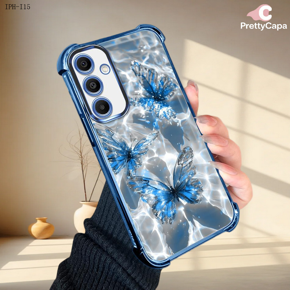 Capa Anti Impacto Transparente Luxo Para iPhone 17 17E 16 16E 15 14 13 12 11 XR 7 8 SE Pro Max Plus Soft Capas 0461 FS