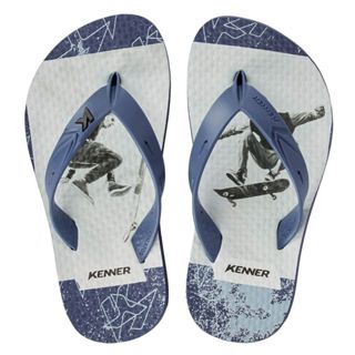 Chinelo Infantil Kenner Summer SK8 Kids - Azul Escuro em Oferta na Shopee