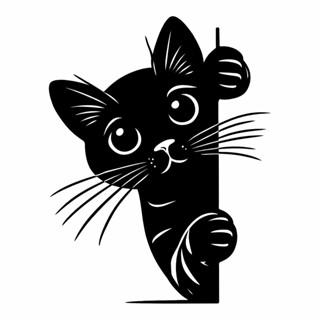 ADESIVO GATO NA ESPREITA 13 CM PARA CARRO MOTO E CAMINHÃO em Oferta na Shopee