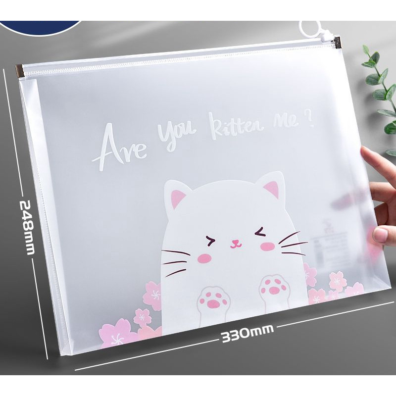 Kit com 4 peças pasta envelope com zíper A4 ，multiuso à prova d'água em Oferta na Shopee