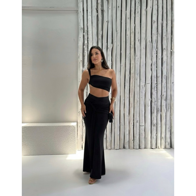 Conjunto Top + Saia longa elegante feminino