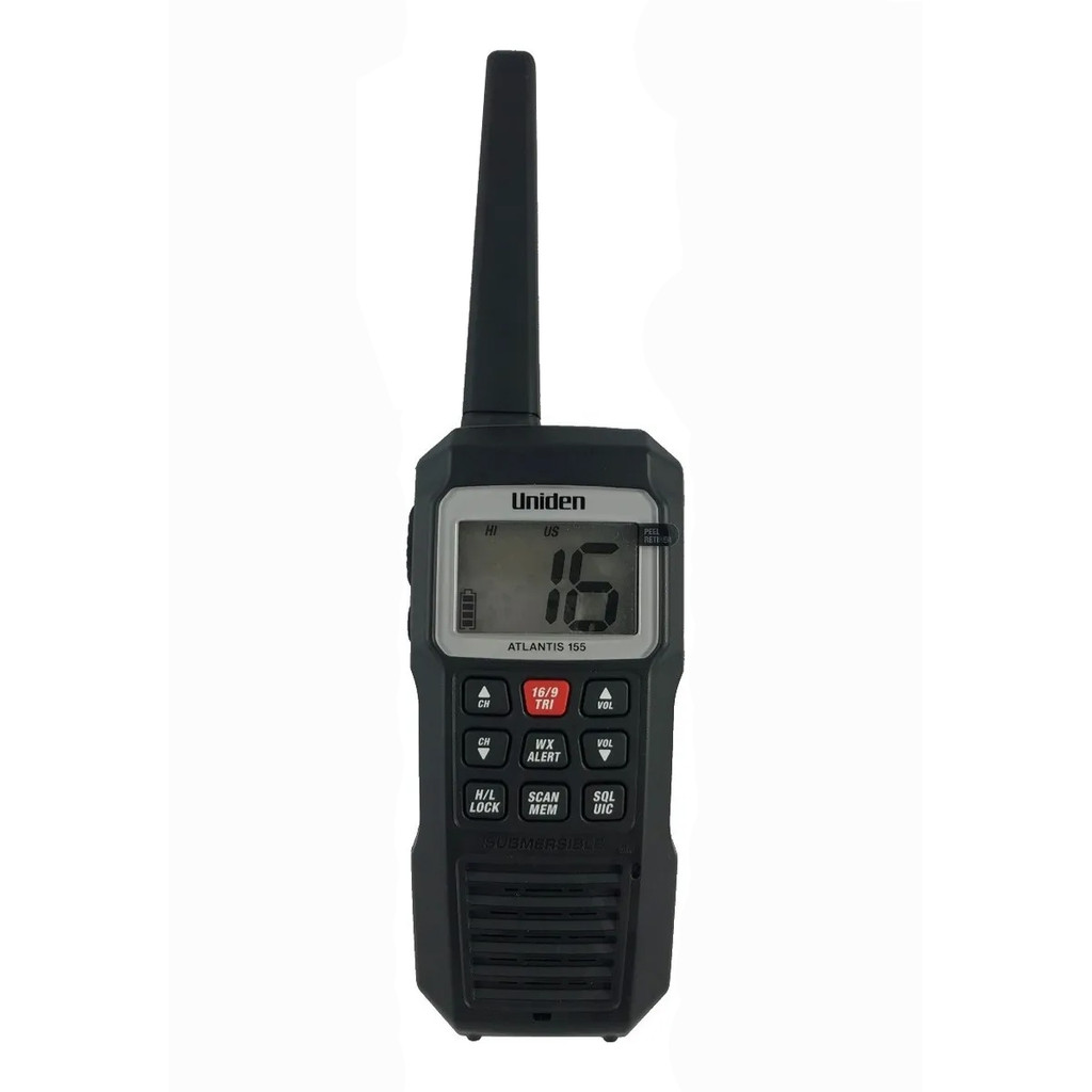 Radio VHF Atlantis 155 Marítimo Homologado Anatel - Preto